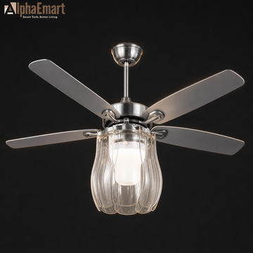 Alpha Novaire Modern Chandelier BLDC 8 Blades 48" Ceiling Fan