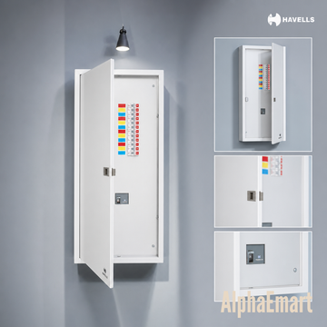 Havells 3 Phase MCCB Incoming Outgoing MCB (Load Line) A Frame Distribution Board