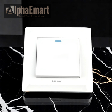 Belamy White 1 Gang 1 Way (White)