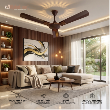 Havells Enticer Art Designer 3 Blades 56" Ceiling Fan ( Espresso Brown)