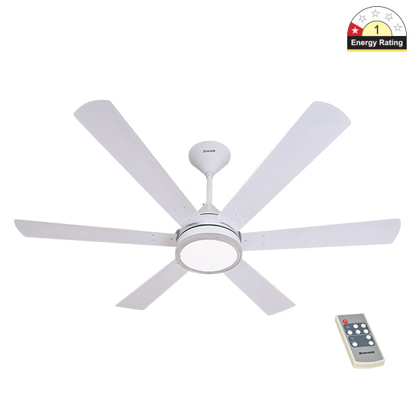 Breezalit Alina 6 Blades 48″ Ceiling Fan - White (BZ-118)