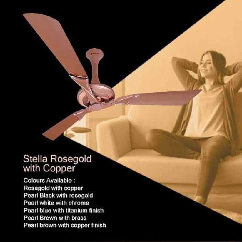 Breezalit Stella 3 blade 52″ Ceiling Fans - Coffe Bean (BZ-106)