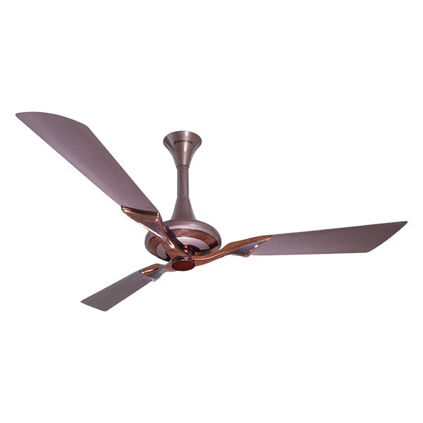Alpha Breezalit Stella pearl brown coffee bean finish 3-blade ceiling fan – product view