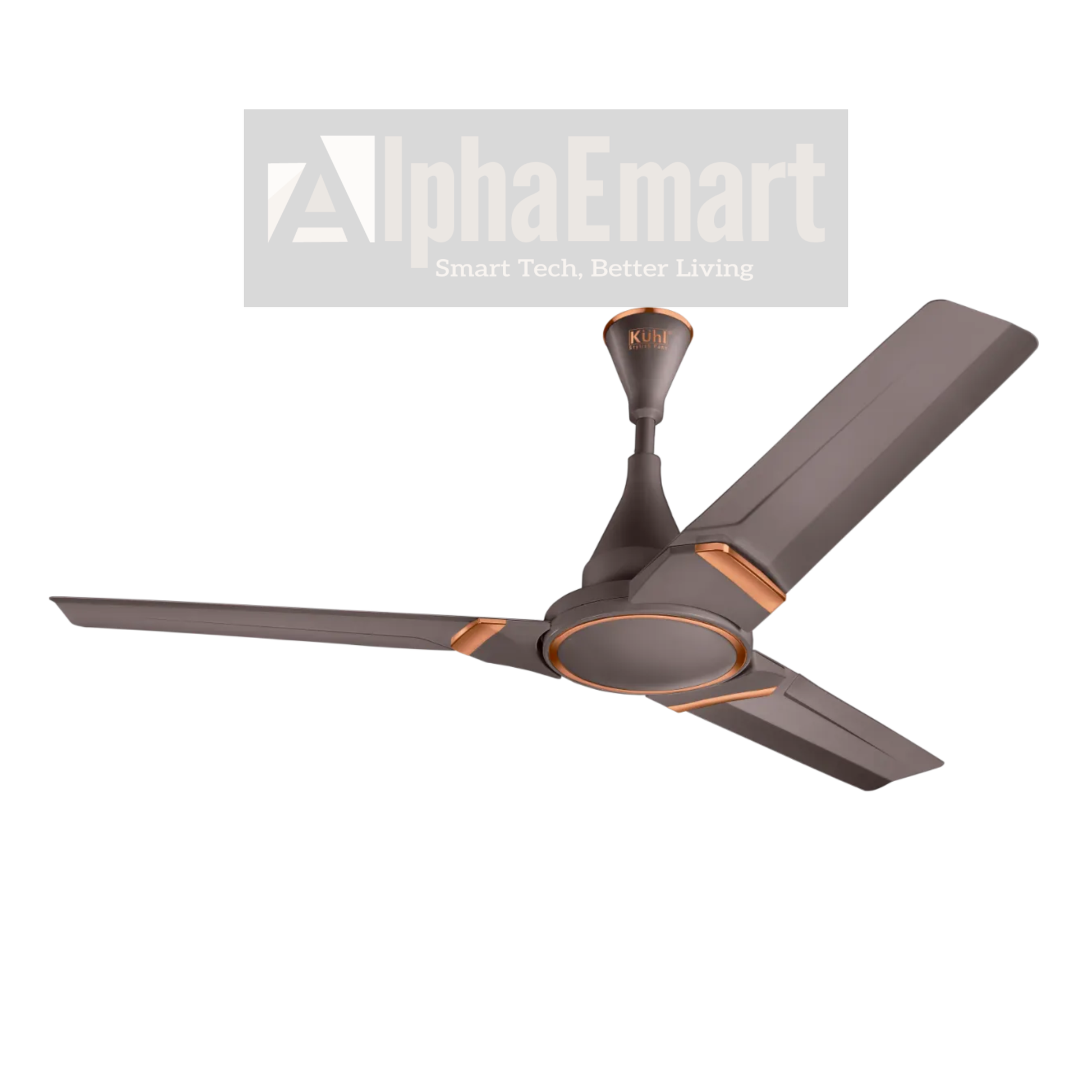 Alpha Kuhl BLDC 56 inch espresso 3-blade energy saving ceiling fan – product view