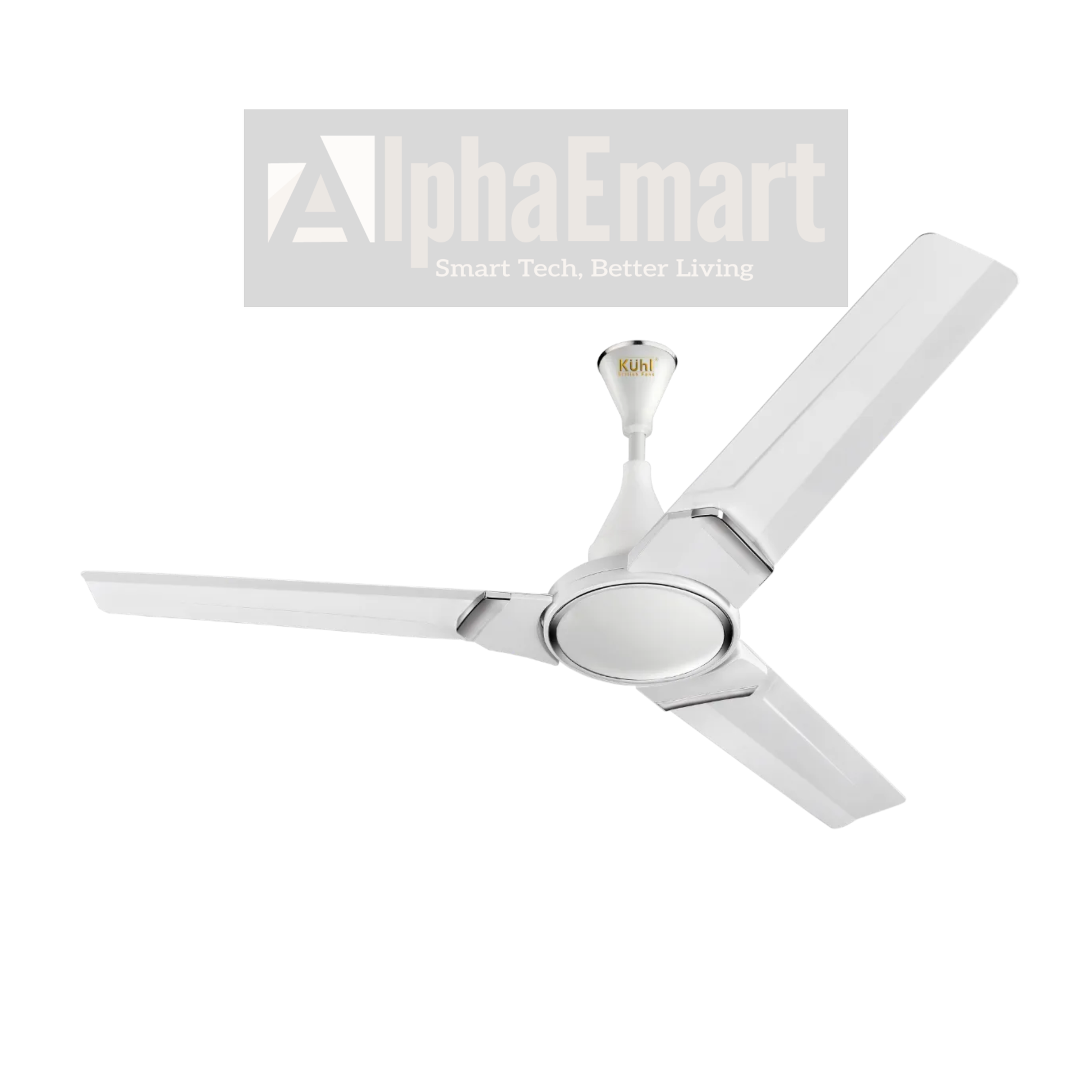 Alpha Kuhl BLDC 56 inch white 3-blade energy saving ceiling fan – product view