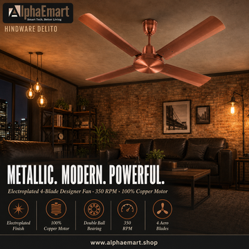Hindware Delito 48" Ceiling Fan (Antique Copper)